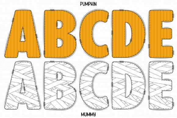 Mummy Font PNG with transparent background - Preview 3