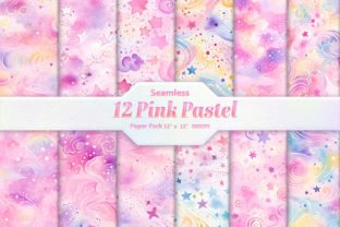 Pink Pastel Digital Paper Pack Graphic by DifferPP · Creative Fabrica