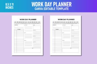 Printable Work Day Planner Canva KDP Graphic by Lavlu Creative Zone ...