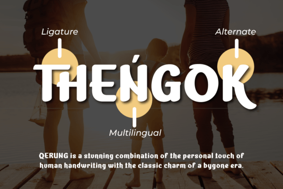 Qerung Font PNG with transparent background - Preview 3