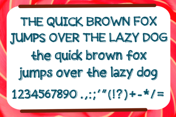 Retro Candy Font PNG with transparent background - Preview 3