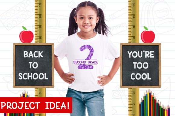 Schoolish Monogram Maker Font PNG with transparent background - Preview 2