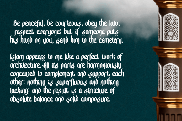 Shiva Font font preview - 5