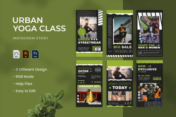 Urban Fashion Instagram Story Graphics