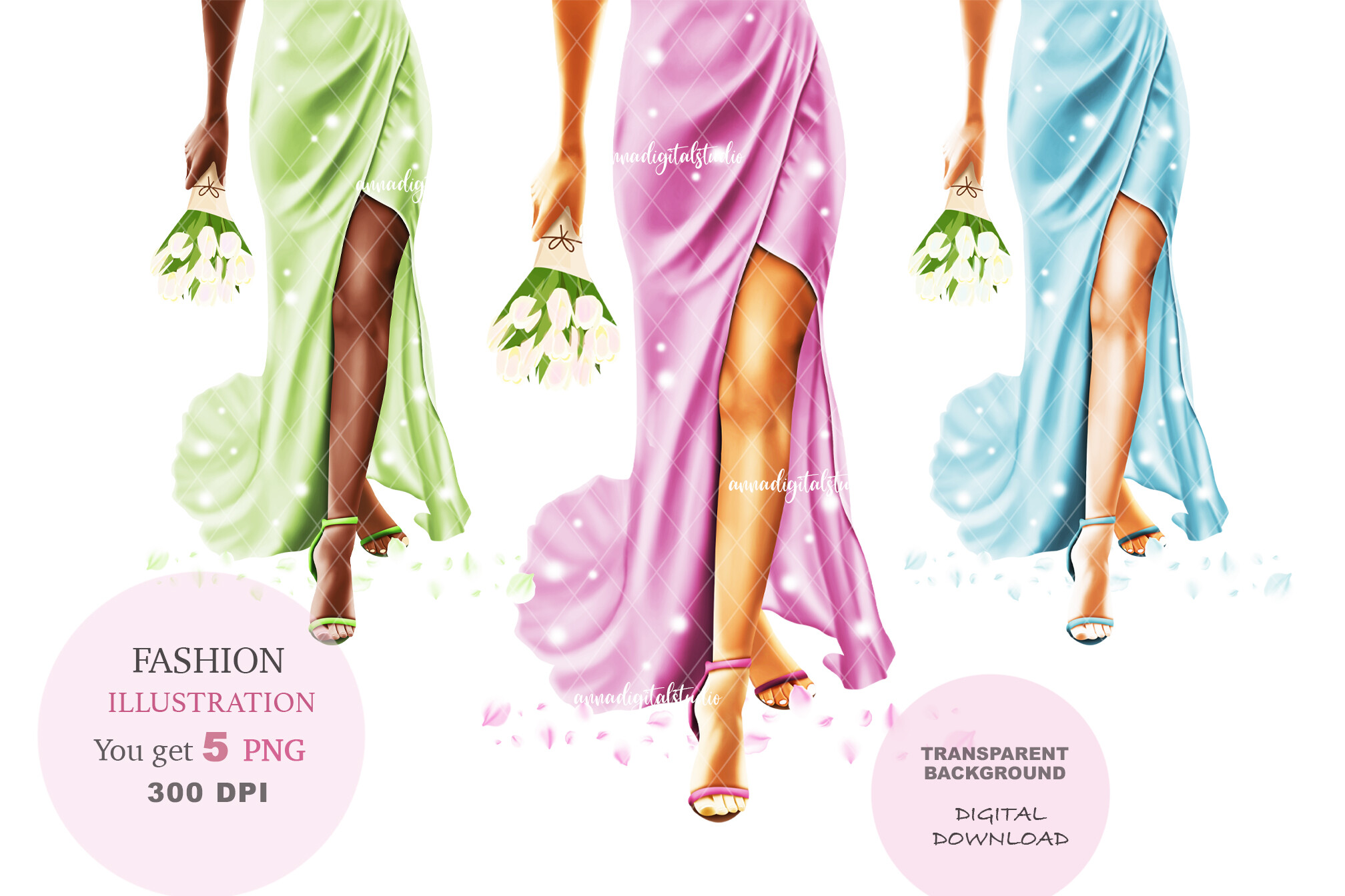 Wedding Clipart, Fashion Girl Clipart - photo 1