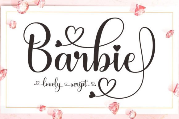 Barbie Czcionki Skryptowe Czcionka Przez studiorhd