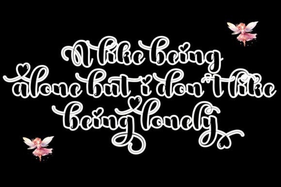 Barbie Outline Font - Preview 2
