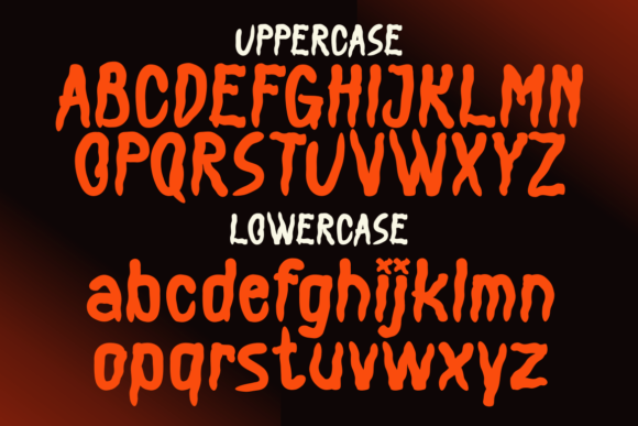 Basement Horror Font PNG with transparent background - Preview 2
