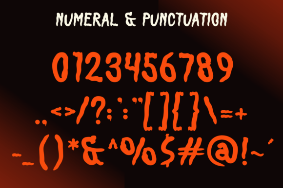 Basement Horror Font PNG with transparent background - Preview 3