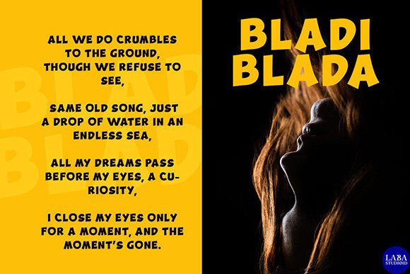 Bladiblada Font - Preview 2