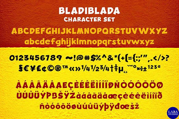 Bladiblada Font - Preview 4