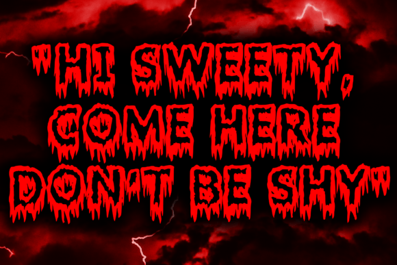 Bloody Nightmare Font - Preview 1