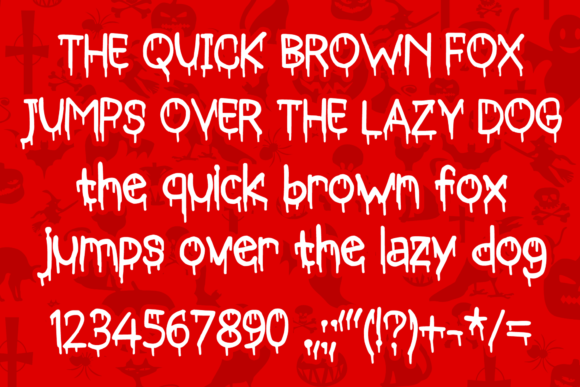 Bloody Skinny Font - Preview 3