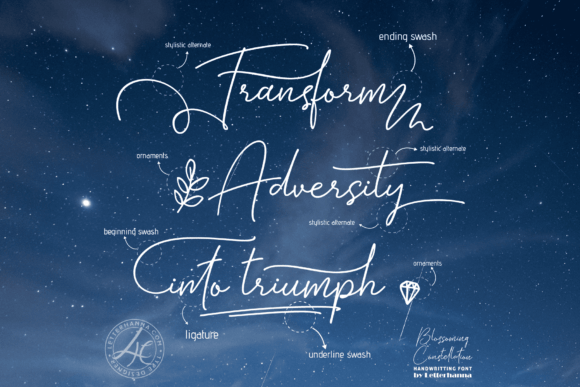 Blossoming Constellation Font - Preview 1