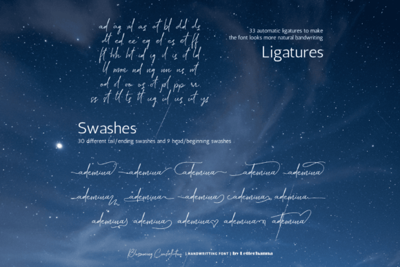 Blossoming Constellation Font - Preview 2