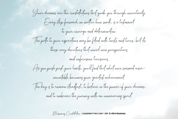 Blossoming Constellation Font - Preview 4