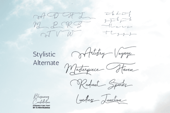 Blossoming Constellation Font - Preview 6