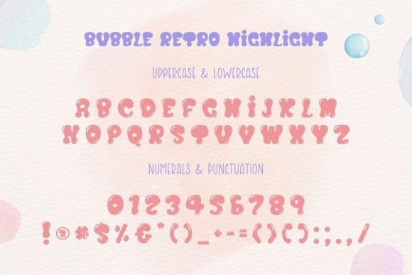 Bubble Retro Font - Preview 6