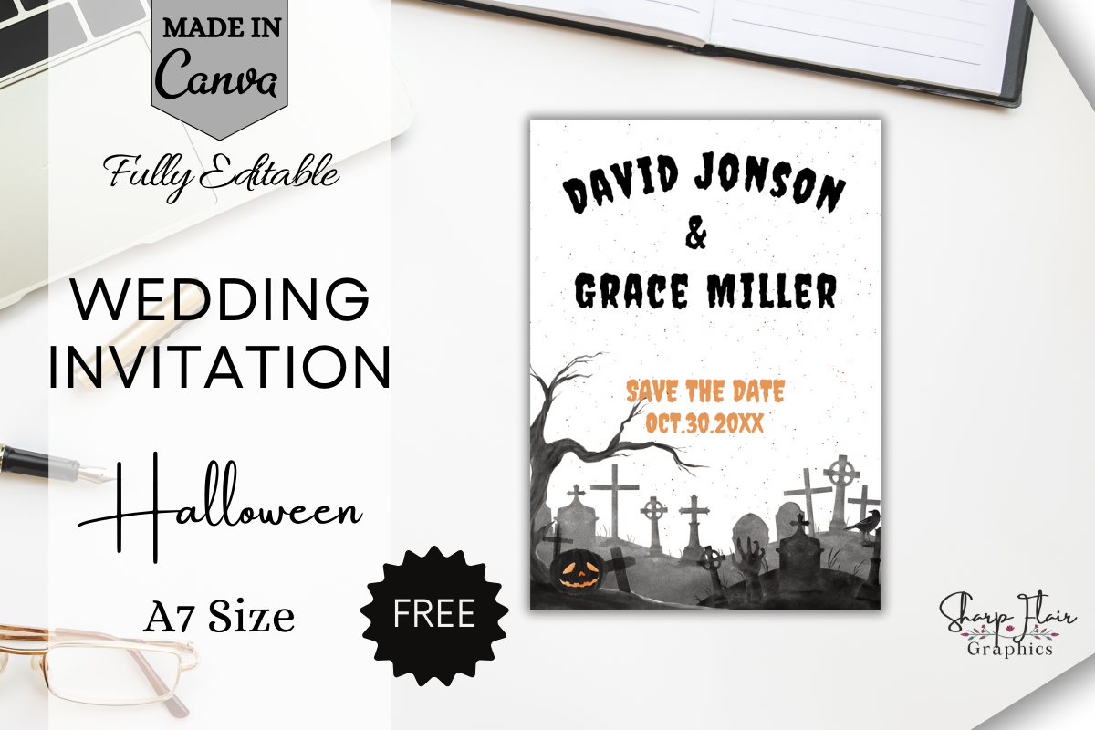 Canva Wedding Invite | Halloween Season