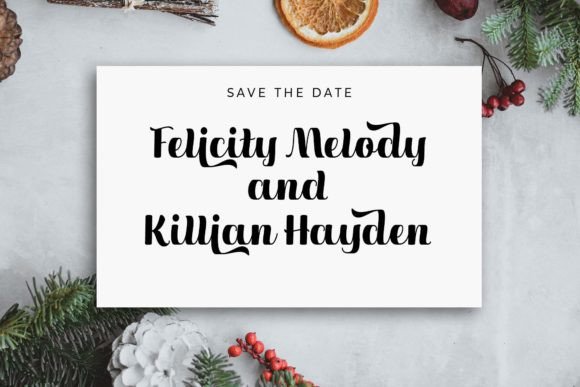 Christmas Solid Font PNG with transparent background - Preview 5