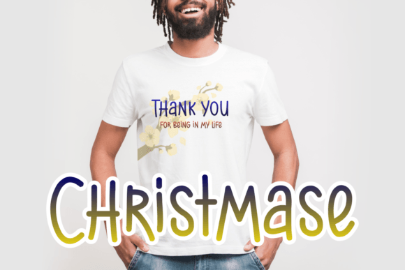 Christmase Font PNG with transparent background - Preview 2