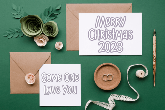 Christmase Font PNG with transparent background - Preview 3