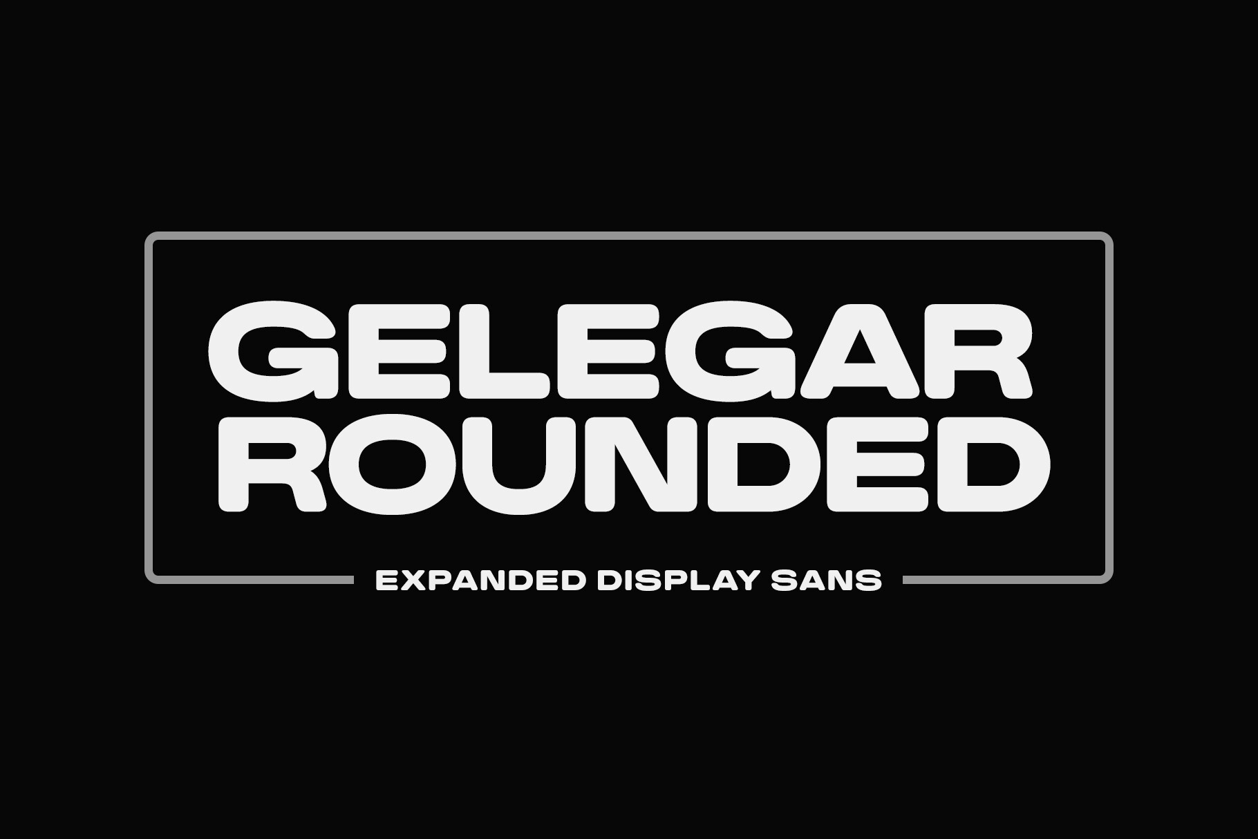 Gelegar Rounded Font by locomotype · Creative Fabrica font preview