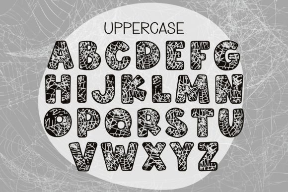 Grunge Cobweb Font - Preview 3