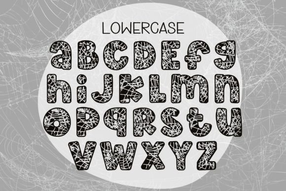 Grunge Cobweb Font - Preview 4