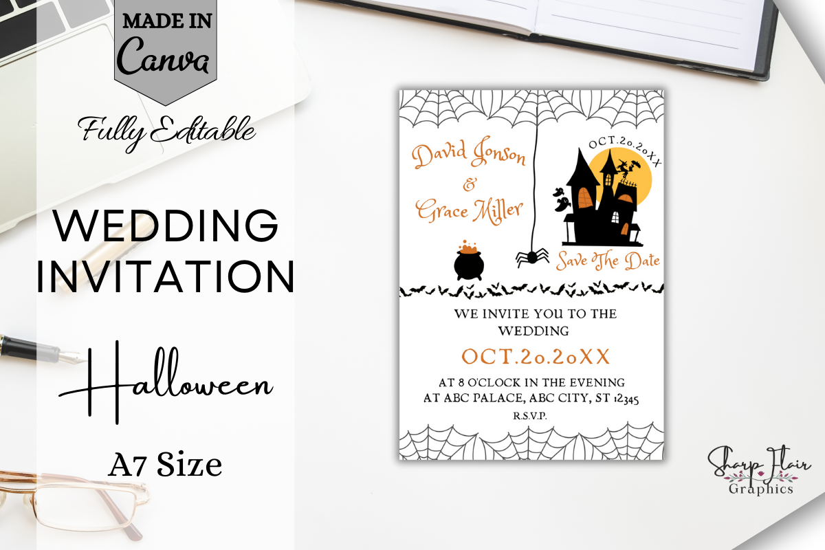 Halloween Wedding Invitation | Canva