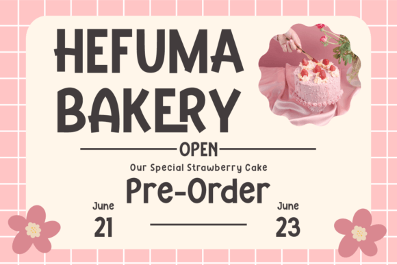 Hefuma Font - Preview 3