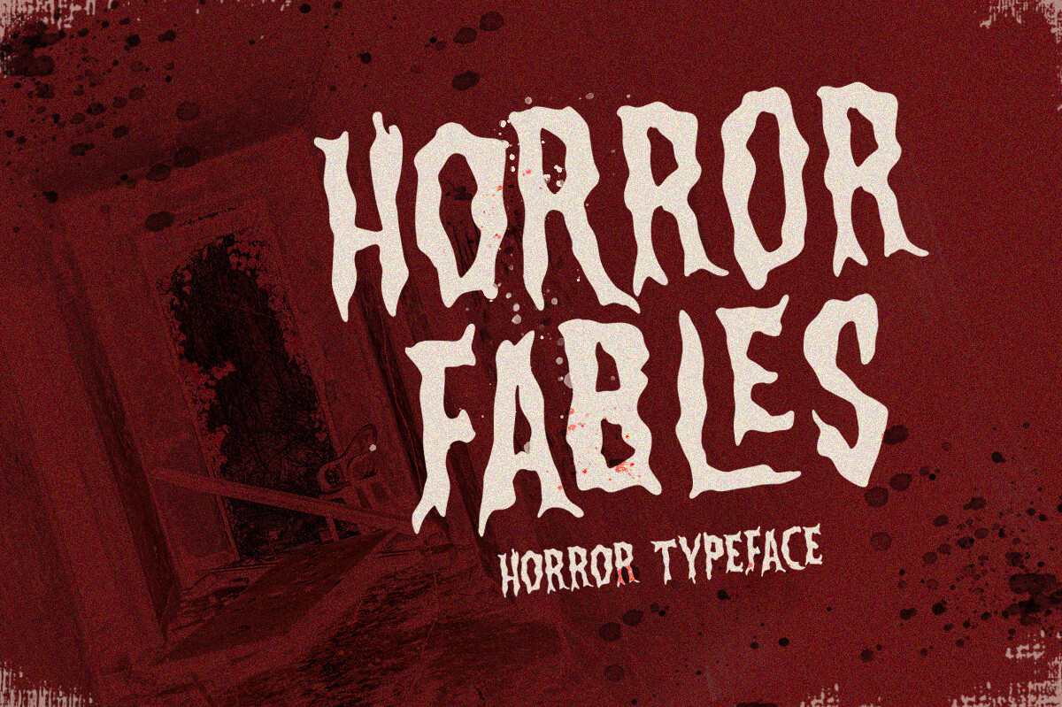 Horror Fables preview: display typeface full of dread