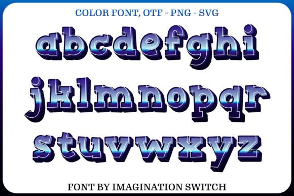 Metallic Font PNG with transparent background - Preview 2