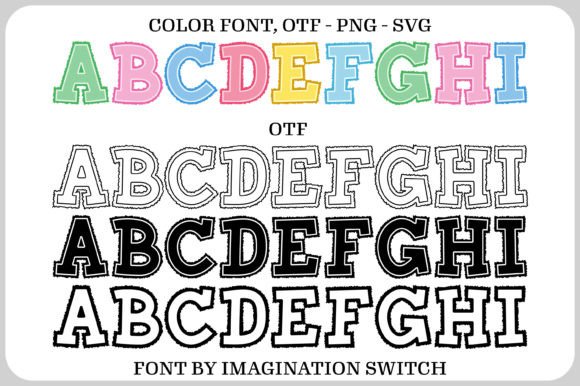 Paper Torn Font PNG with transparent background - Preview 1