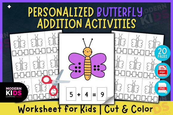 Personalized Butterfly Addition Pages