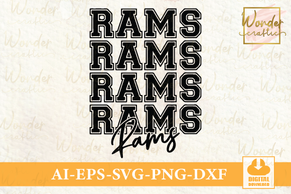 Rams Rams Rams Rams Rams Graphic by Wondercraftic · Creative Fabrica