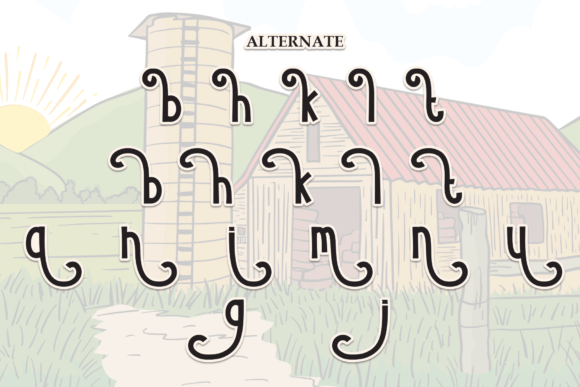 Ranch Shack Font PNG with transparent background - Preview 6