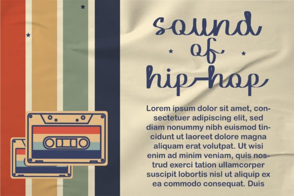 Retro Tape Font PNG with transparent background - Preview 1