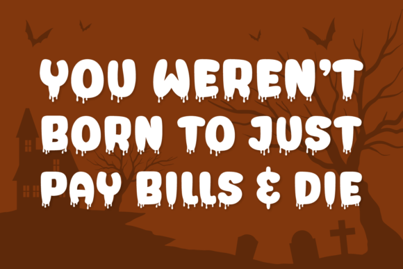 Scary Bloods Font PNG with transparent background - Preview 2