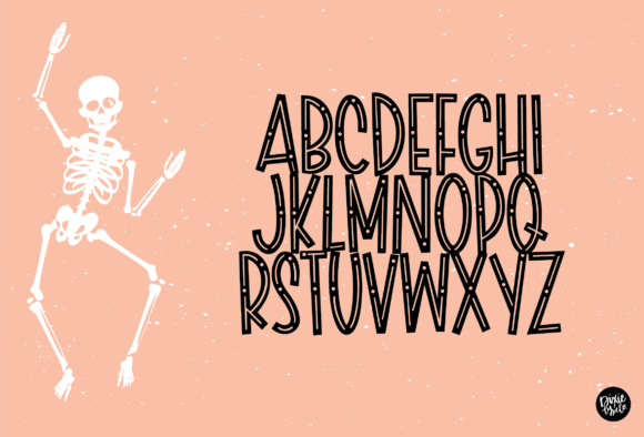 Scary Skelly Font PNG with transparent background - Preview 1