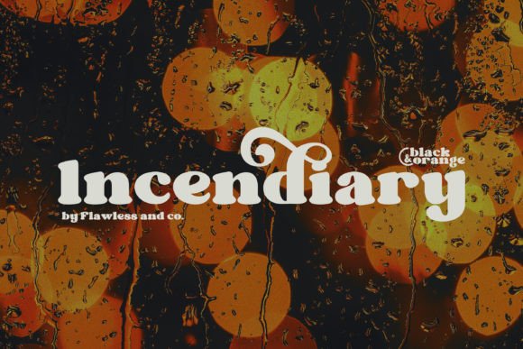 Black Orange Font - Preview 1