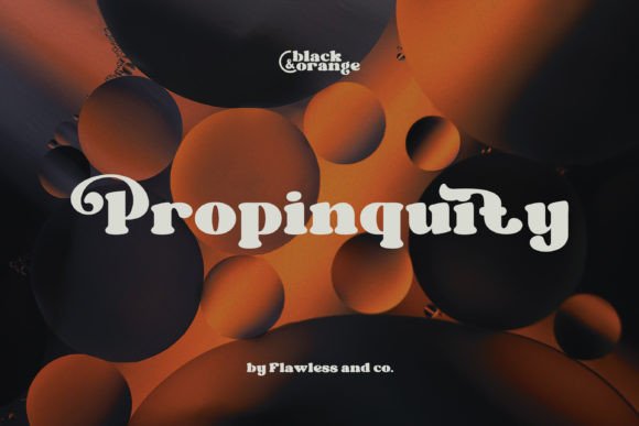 Black Orange Font - Preview 2
