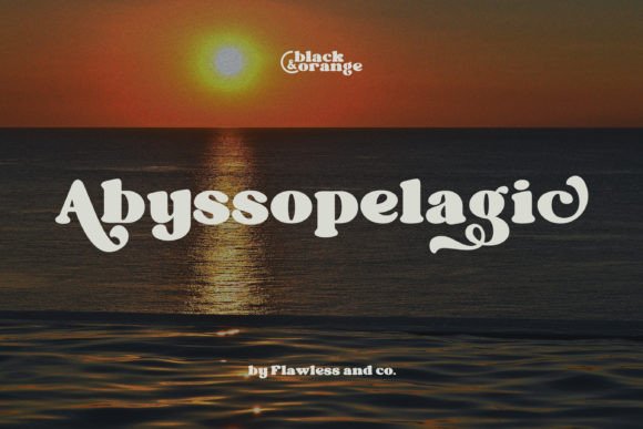 Black Orange Font - Preview 5
