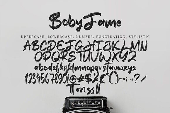 Bobyfame Font - Preview 6