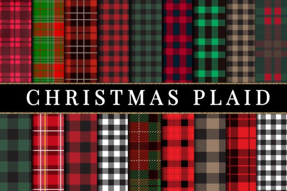 Christmas Buffalo Plaid Digital Paper