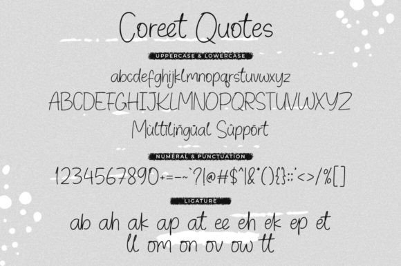 Coreet Quotes Font - Preview 5