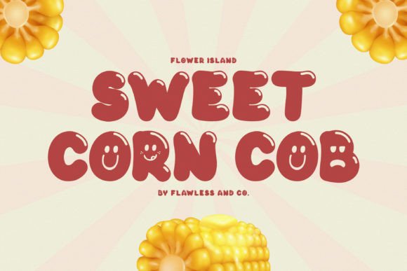 Flower Island Font PNG with transparent background - Preview 5