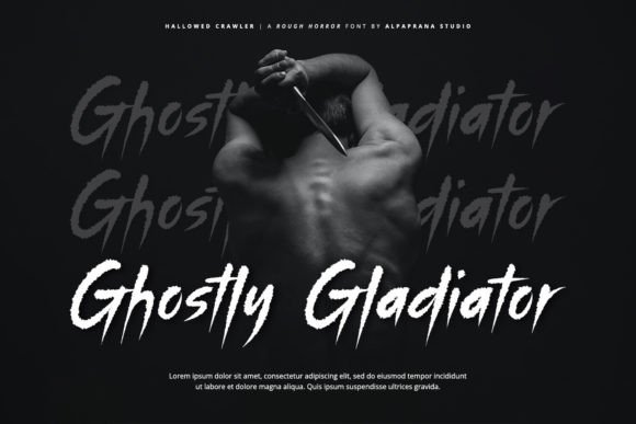 Hallowed Crawler Font PNG with transparent background - Preview 2