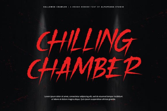 Hallowed Crawler Font PNG with transparent background - Preview 4