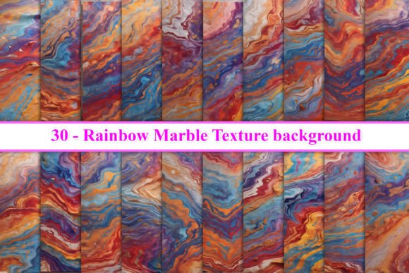 Rainbow Marble Texture Background Graphic by Fstock · Creative Fabrica